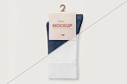 Hanging Sock Packaging Label Mockup, a Bottom Mockup by graphypix (Thumbnail 3 of 4)