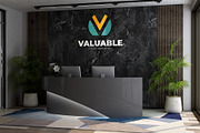 PSD Office Receptionist Wall Mockup, a Product Mockup by Ayy (Thumbnail 9 of 14)
