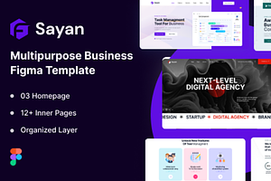 Sayan - Multipurpose Figma Template, an UI Kit Template by ReformedTech