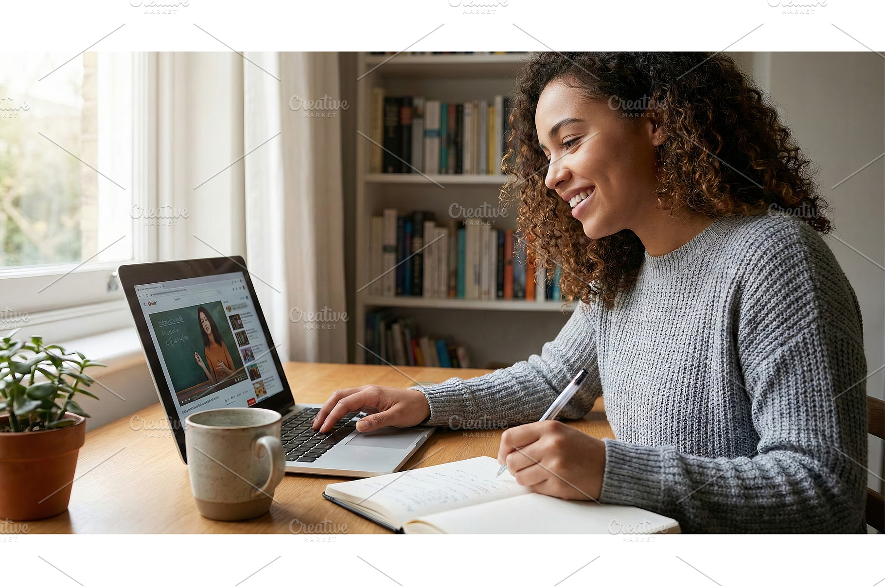 Studying at Home With a Laptop, a School & Education Photo by CREATIVEDEF