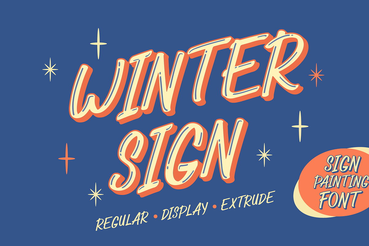 Winter Sign - Sign Painting Font, a Handwritten Font by Attype (Photo 1 of 10)