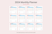 2024 Simple Calendar [Sunday], a Stationery Template by WORAKAMON Design Studio (Thumbnail 3 of 7)