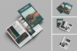 Realistic Magazine Mockup Set PSD