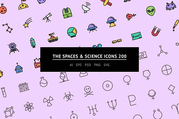 The Spaces Science Icons 200