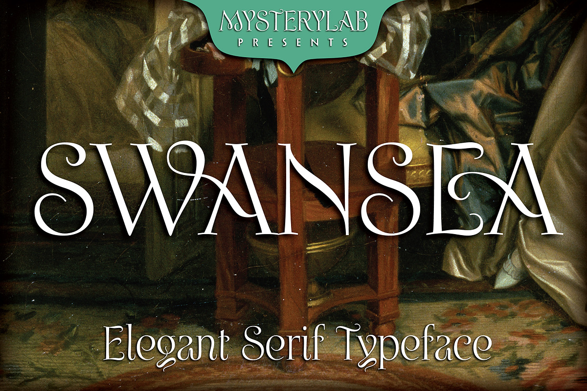 Swansea Font, a Serif Font by Mysterylab Designs (Photo 1 of 9)