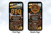 Editable BBQ Party Evite Template, an Invitation Template by V Design Creator (Thumbnail 2 of 8)
