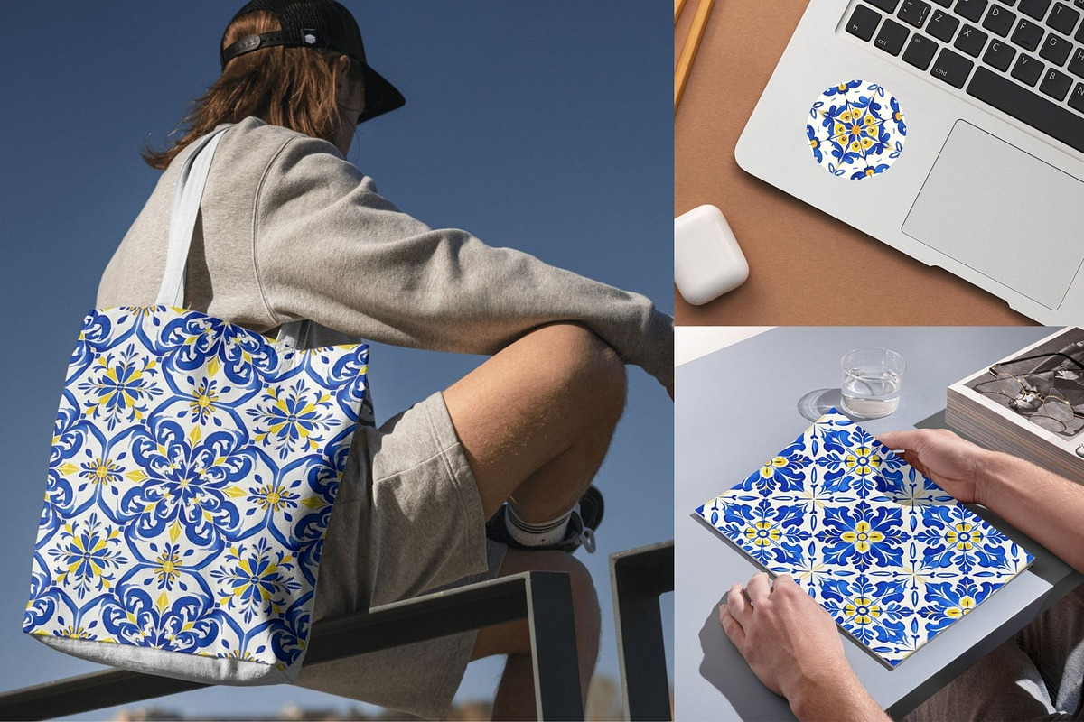 Portuguese Tiles Pattern Collection, a Pattern Graphic by Anna Design Studio (Photo 5 of 17)