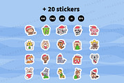 Cute Kawaii Animals Christmas, an Animal Illustration by Palau (Thumbnail 12 of 12)