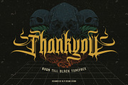 Burn Till Black Typeface, a Blackletter Font by alit design (Thumbnail 20 of 20)