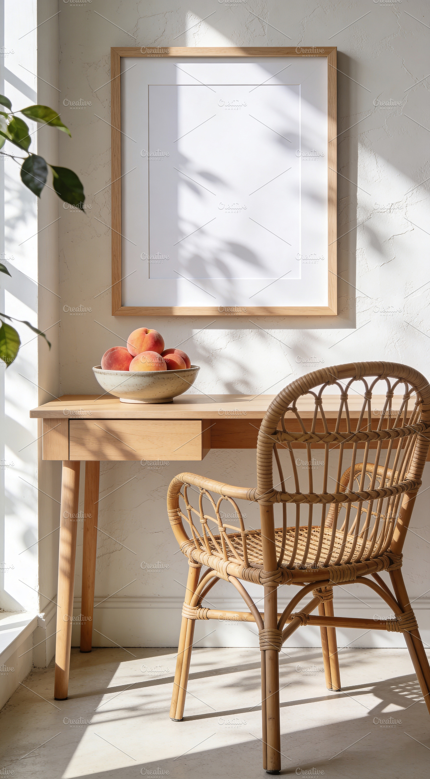 Minimalist Sunlit Workspace Mockup, a Photo by Virgo Studio