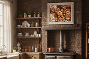 Autumn Pumpkins & Flowers Wall Art, a Background Graphic by Floraphoria (Thumbnail 5 of 12)