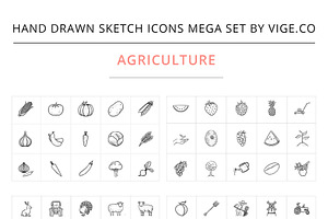 Hand Drawn Sketch Vector Icons