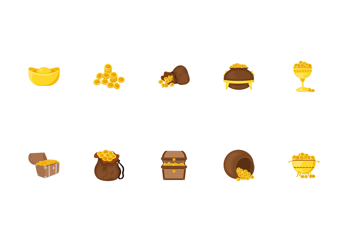 Old Money Icons Set
