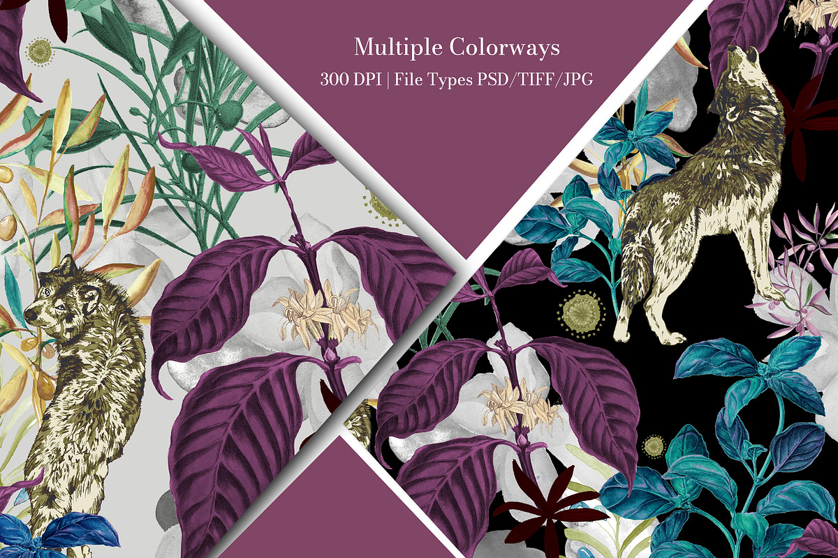 Silent Hunters Pattern & Motifs, a Pattern Graphic by GND ART STUDIO (Photo 2 of 8)