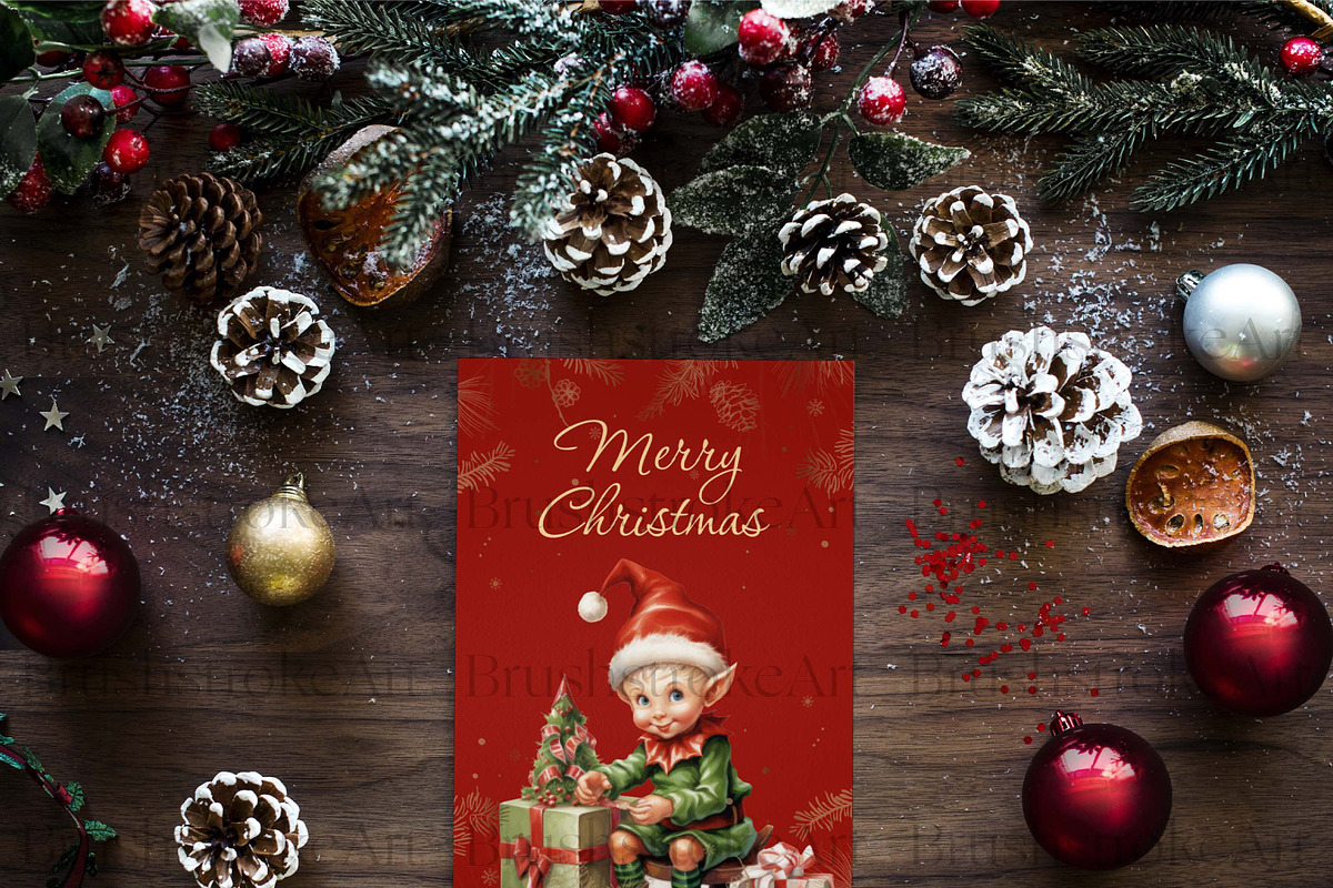 Cute Elf Clipart, Christmas Elf PNG, a Sport Illustration by BrushstrokeArtGB (Photo 9 of 9)