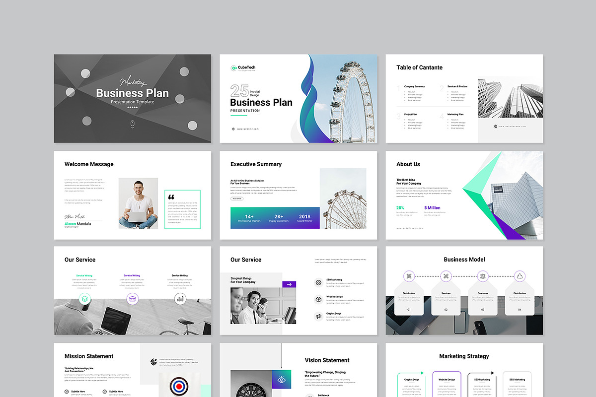 Business Plan Presentation Template, a Presentation Template by GenerousArt (Photo 7 of 8)