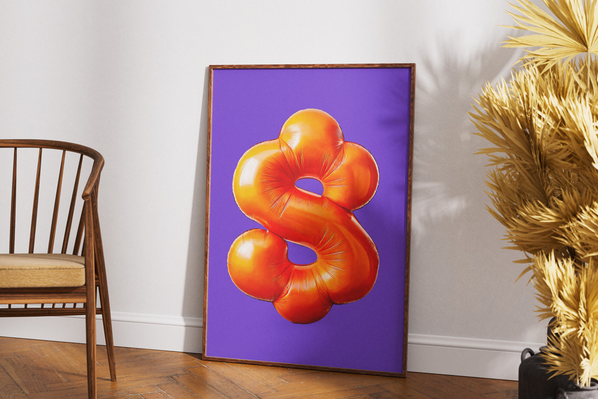 Orange Balloon Font, a Handwritten Font by Handmadefont (Photo 9 of 10)