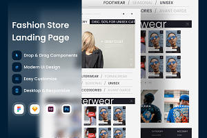 Shikawa - Fashion Store Landing Page, a Websites & App Template by twinstd