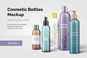 Cosmetic Bottles Mockup Vol.3