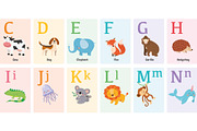 Cute Animal Alphabet Illustration, an Animal Illustration by GennyOnThePaper (Thumbnail 2 of 3)