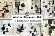 Abstract Minimalist Grid Collage, a Pattern Graphic by Printable Treasure (Thumbnail 1 of 7)