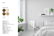 Bedroom Wallpaper Wall Decal Mockup, a Product Mockup by creatsy2 (Thumbnail 3 of 6)