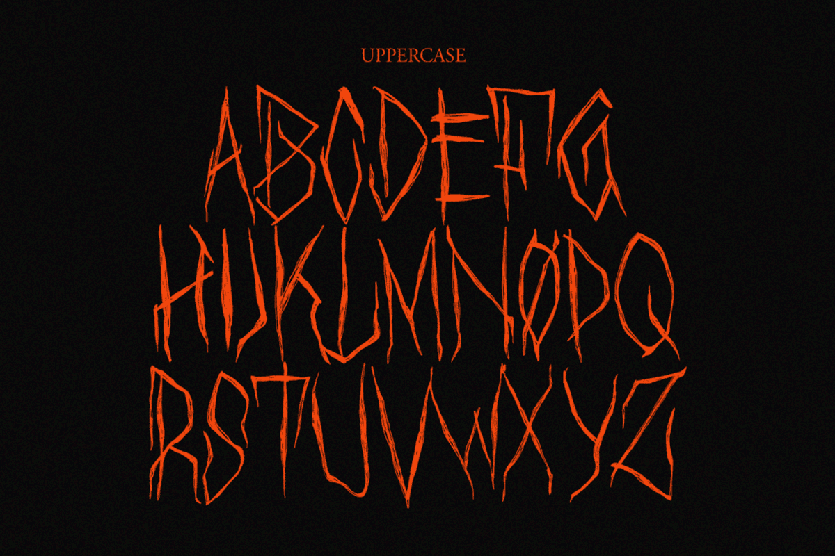 BLACK SINISTER — Horror Black Metal, a Handwritten Font by Enxyclo Studio (Photo 7 of 12)