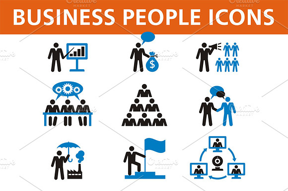 Business People Vector Icons