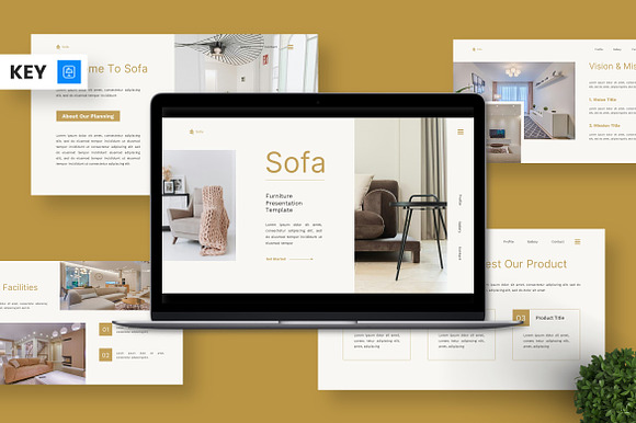 Sofa - Furniture Keynote preview 7