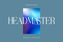 Headmaster Serif Display Typeface