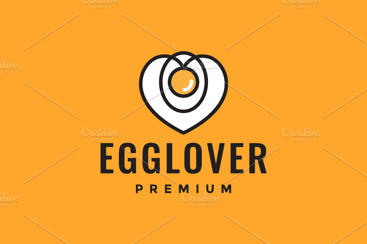 egg sunny side up  food logo, a Branding & Logo Template by devastd