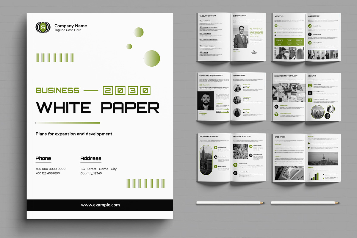 White Paper Template Layout