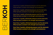 Berkoh | Sans Serif Font Family, a Sans Serif Font by ESEM (Thumbnail 8 of 9)