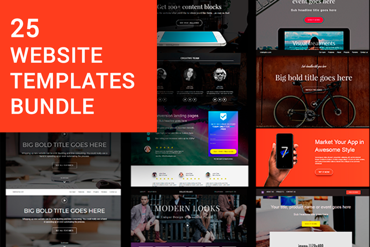 Bootstrap-Starter-KIT-35-templates, a Landing Page Template by Bootstraptor (Photo 2 of 9)