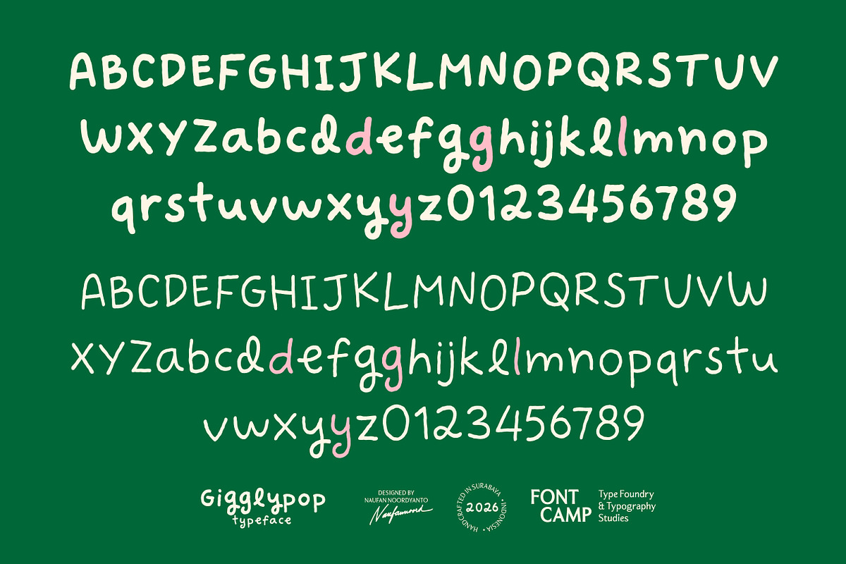 Gigglypop Font, a Handwritten Font by Fontcamp Type Foundry (Photo 2 of 17)