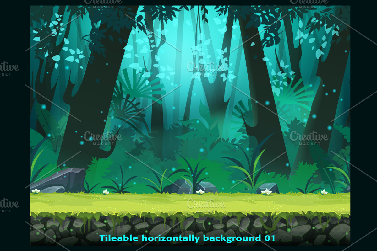 Tileable jungle, an Illustration by Nearbirds (Photo 2 of 5)