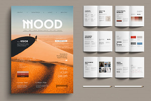 Creative Mood Board Magazine, a Magazine Template by MightyDesign