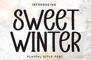 Sweet Winter | Script Font, a Script Font by Scratchones (Thumbnail 1 of 8)