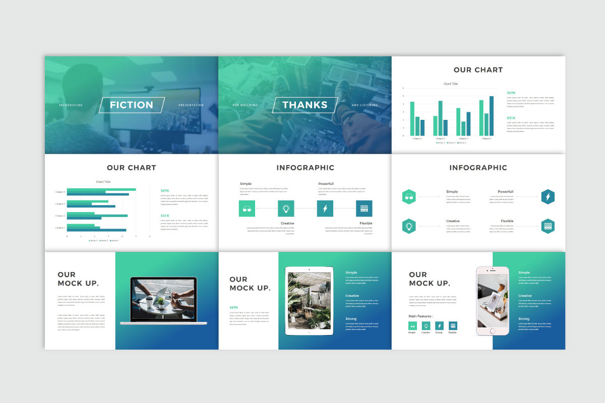 Fiction Multipurpose PowerPoint Temp, a Presentation Template by Twntysix (Photo 5 of 5)