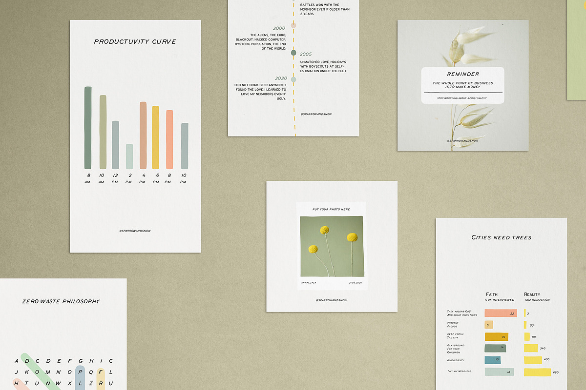 Charts and Graphs Social Kit, a Social Media Template by Sparrow & Snow (Photo 7 of 13)