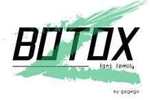 Botox font sans serif