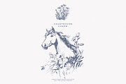 vintage clipart farm animals set, a Decorative Illustration by Patishop Art (Thumbnail 6 of 10)