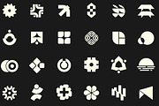 Geometric Logo Pack, a Solid Icon by Tekuni (Thumbnail 3 of 14)