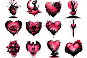 Gothic Valentines Day, an Illustration by Designking (Thumbnail 2 of 5)