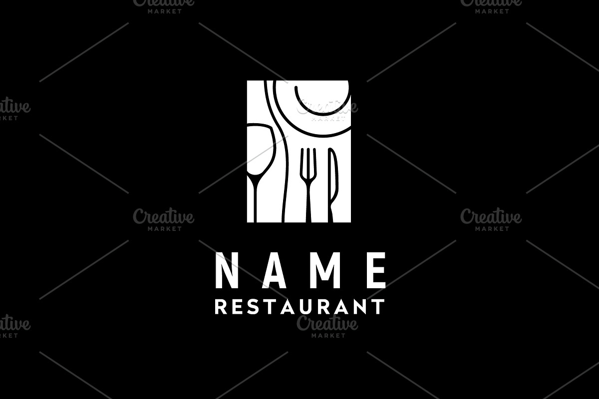 Wine and Food Dining Restaurant logo, a Branding & Logo Template by Enola99d