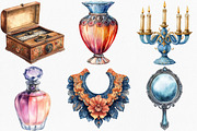 Watercolor Victorian Clipart Bundle, an Illustration by Canvas Craft (Thumbnail 2 of 8)