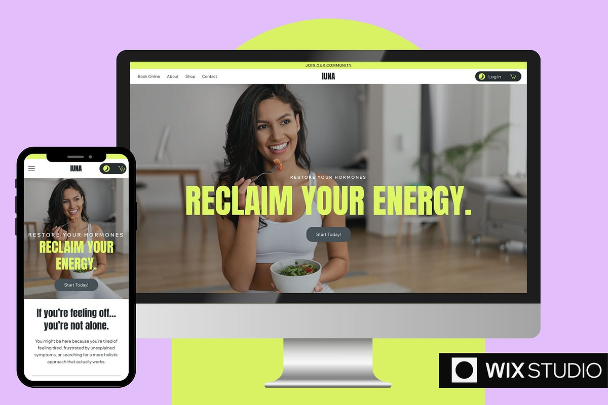 Luna - Bold Wix Studio Template, a Wix Template by Collette Collabs (Photo 1 of 4)