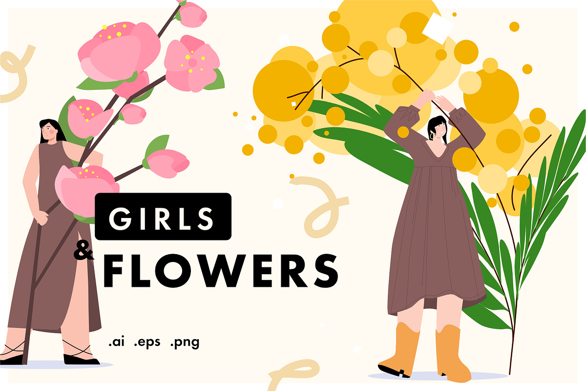 Girls & Flowers: bright summer vibes, a Person Illustration by Pásha (Photo 1 of 8)