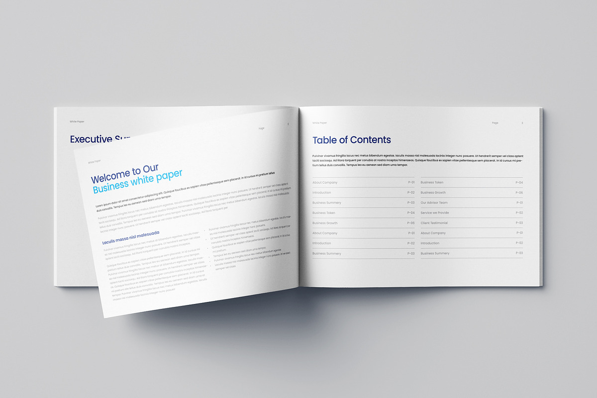 White Paper Template | Canva, a Brochure Template by HiveArts (Photo 2 of 9)