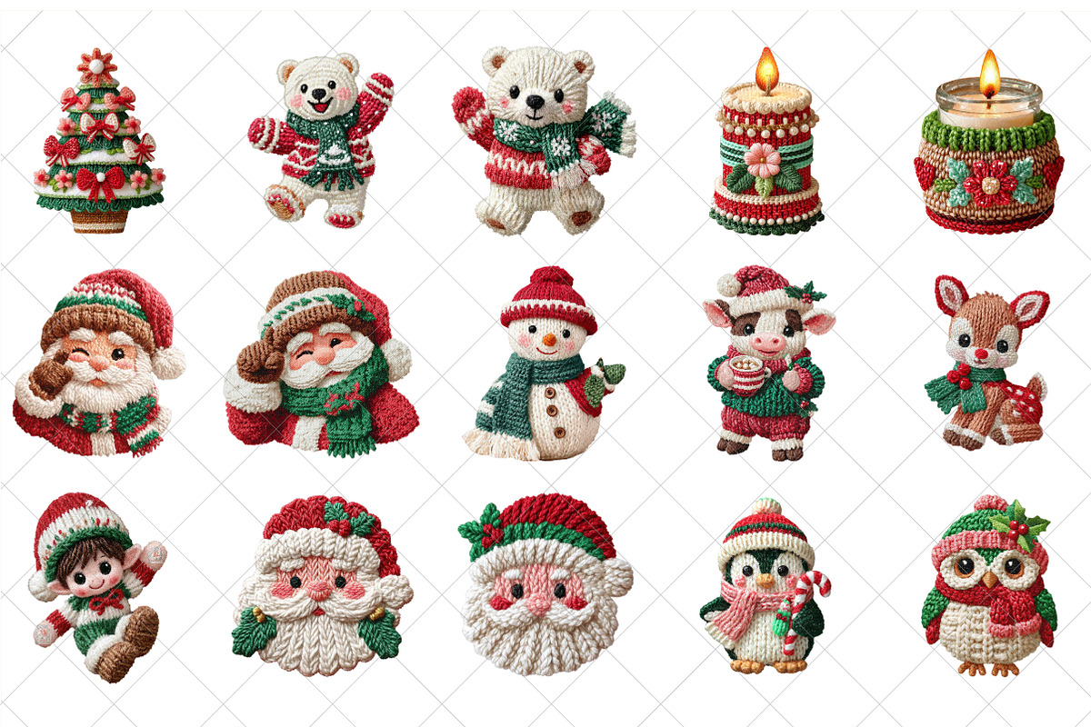 Christmas Latch Hook Crochet Yarn, an Illustration by SinaCreation (Photo 2 of 7)